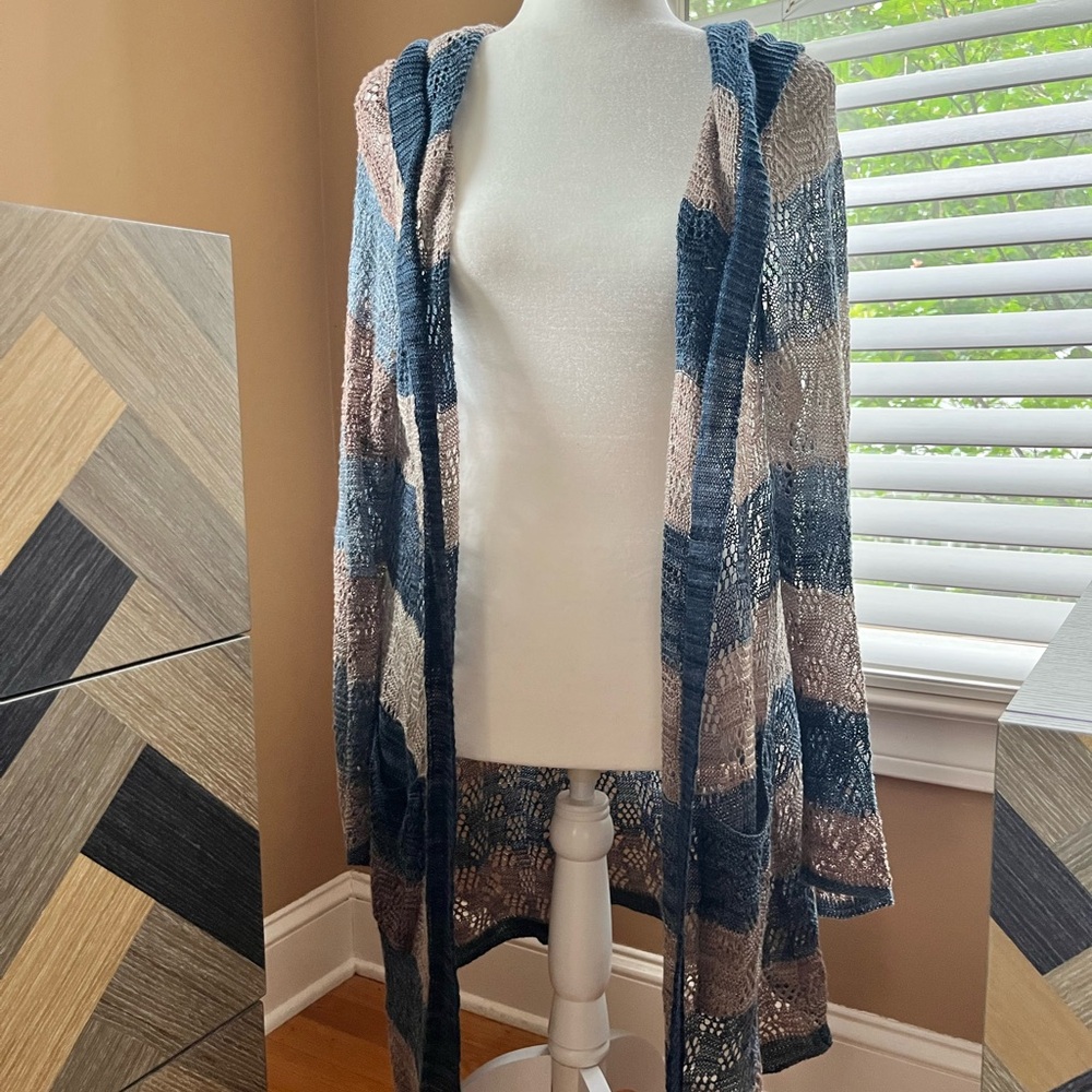 Striped Knit Cardigan